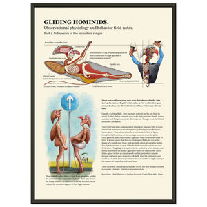 Gliding Hominids (metal frame)