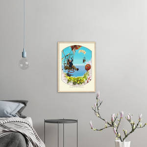 Gravity Propellor Premium Matte Paper Wooden Framed Poster