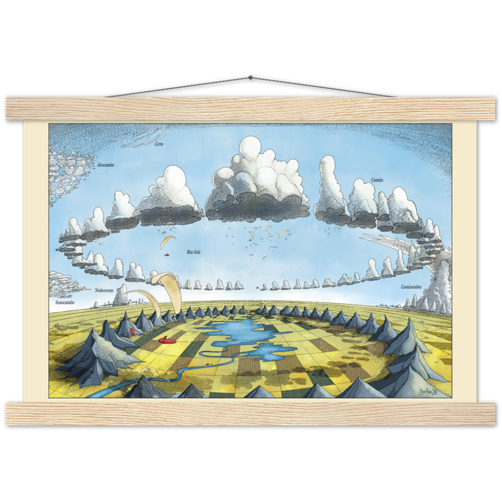 Cloudscape Premium Matte Paper Poster & Hanger