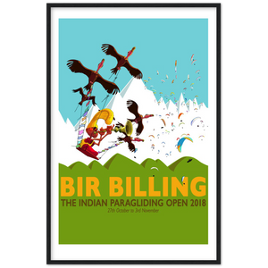 Billing India.Premium Matte Paper Wooden Framed Poster