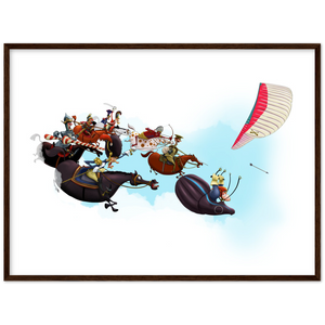 Charge. Premium Matte Paper Wooden Framed Poster