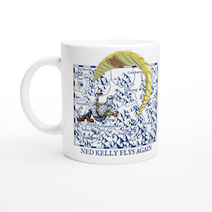 Ned Kelly Flys Again.White 11oz Ceramic Mug
