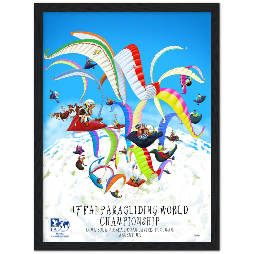 The 17th World PG Champs Argentina. Premium Matte Paper Wooden Framed Poster